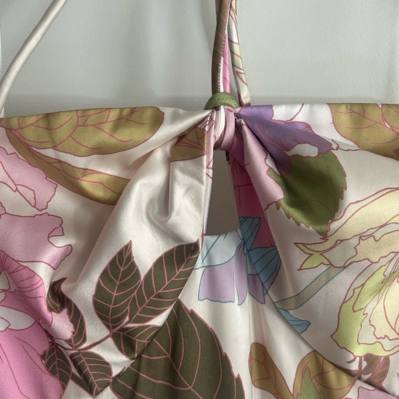 NWT Premier Armour Women’s Size 10 multicolored Ivory Hi-low Dress - Picture 3 of 10